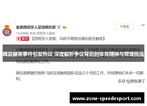魏震禁赛事件引发热议 深度解析争议背后的体育精神与管理挑战